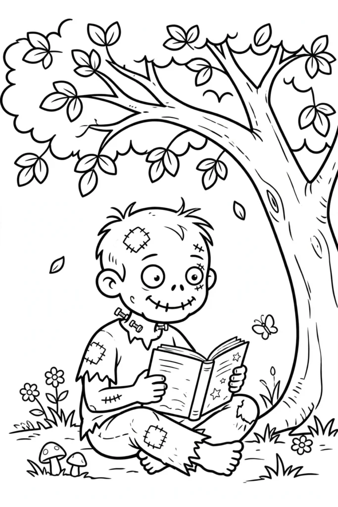 48 Halloween Coloring Pages for Fun and Creative Festive Activities 2 halloween coloring pages
