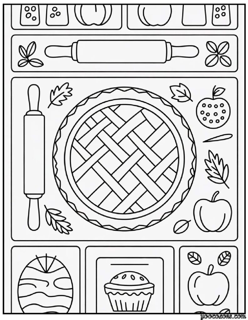 Thanksgiving Coloring Pages Free – Fun, Printable, and Creative for the Holiday Season 3 Apple Pie Workshop.webp pdf