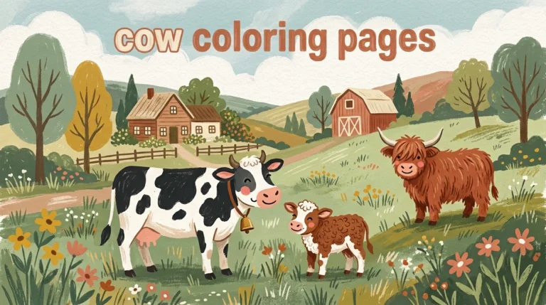 cow coloring pages