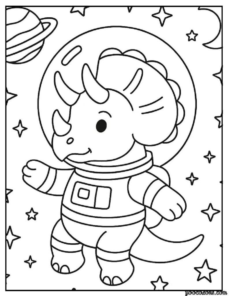 Dinosaur Coloring Pages Triceratops – Fun Free Printables for All Ages 5 Dinosaur Coloring Pages Triceratops Astronaut Triceratops.webp pdf