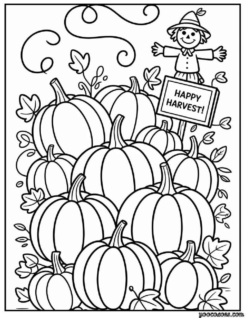Fall Coloring Sheets: Fun, Cozy, and Printable Autumn Activities 12 Fall Coloring Sheets Pumpkin Patch Friends.webp pdf