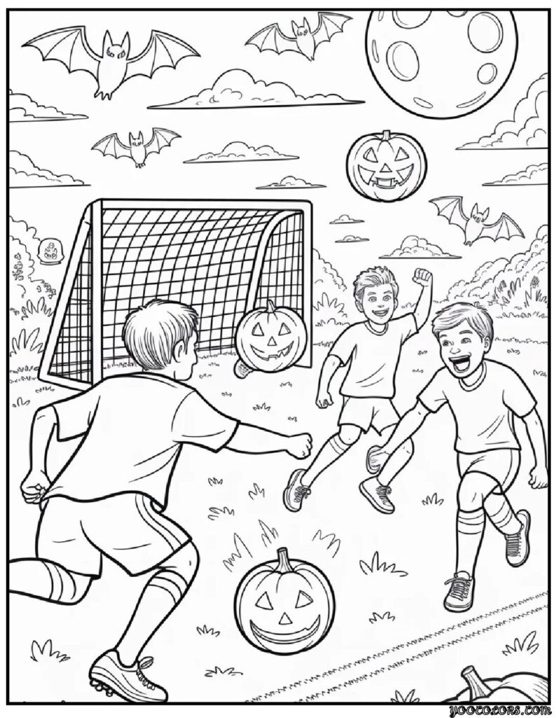 Halloween Coloring Pages Pumpkin – Free Printables & Fun Ideas 12 Halloween Coloring Pages Pumpkin Pumpkin Sports Game.webp pdf