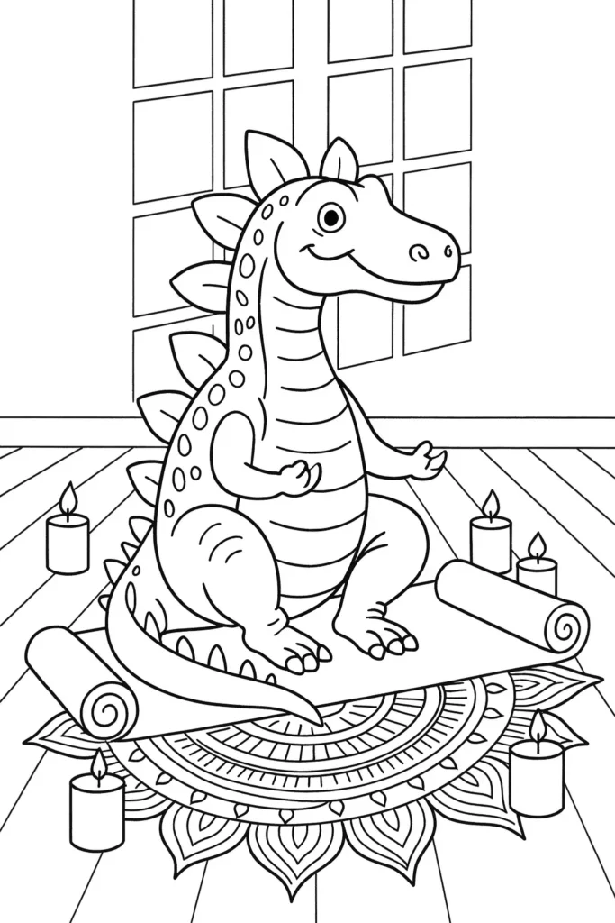 Stegosaurus Coloring Page: Fun, Creative, and Educational Dinosaur Printables 2 Stegosaurus Coloring Page