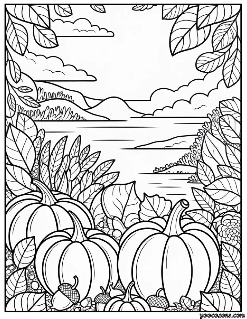 Adult Coloring Pages Pinterest – Free, Printable & Creative Ideas 6 autumn mandala scene 2.webp pdf