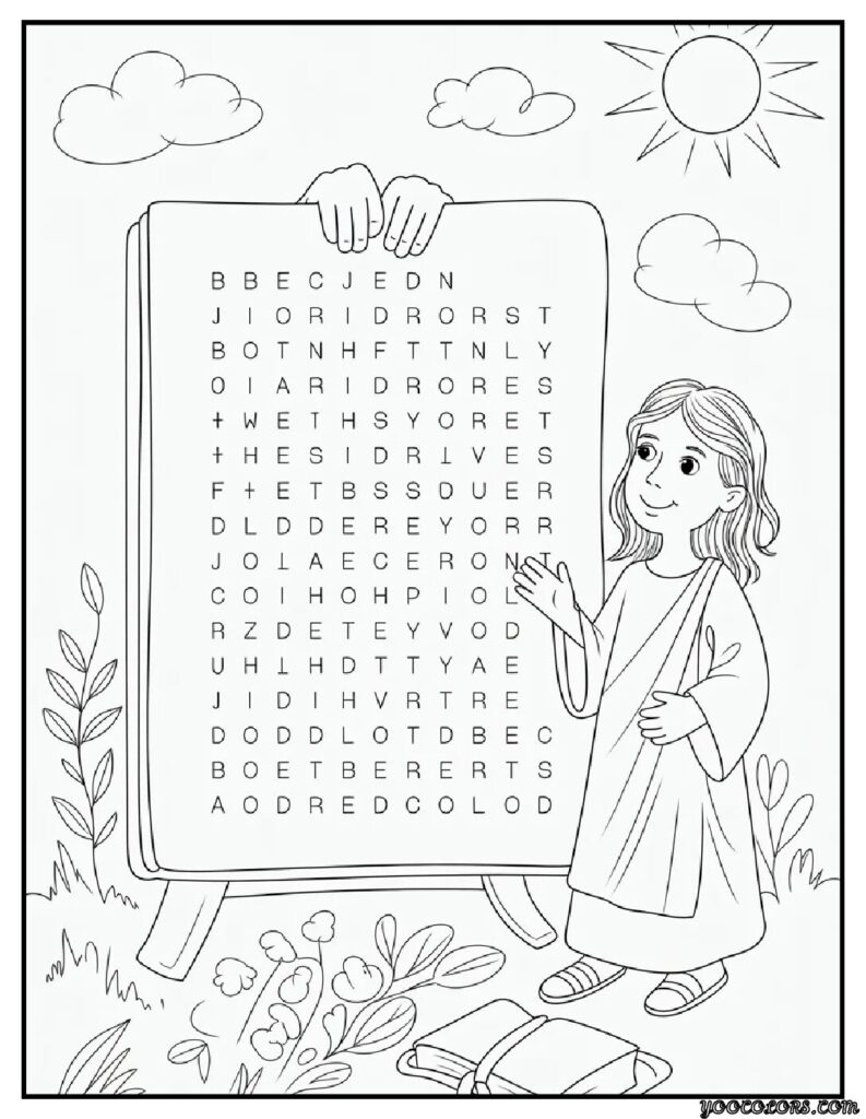 Free Printable Bible Coloring Pages PDF for Kids & Adults 12 bible coloring pages bible word saerch.webp pdf