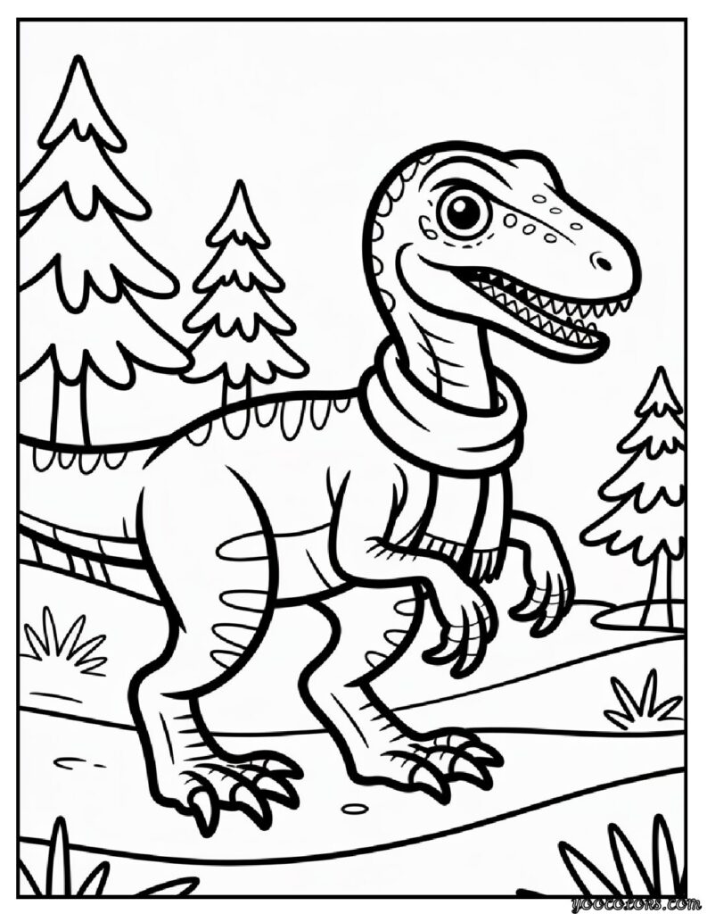Dinosaur Coloring Pages Velociraptor – Free & Printable Fun 15 dinosaur coloring pages velociraptor 6 pdf