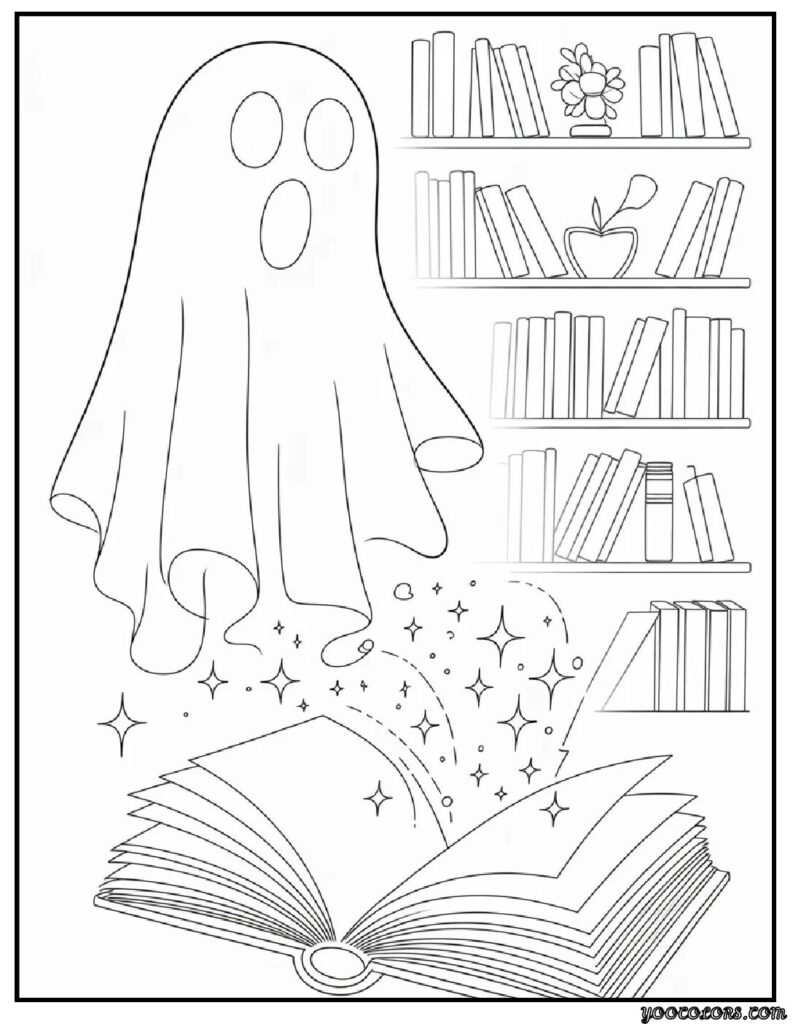 Ghost Coloring Pages: Spooky, Cute & Fun Printables for Everyone 21 ghost coloring pages library ghost.webp pdf