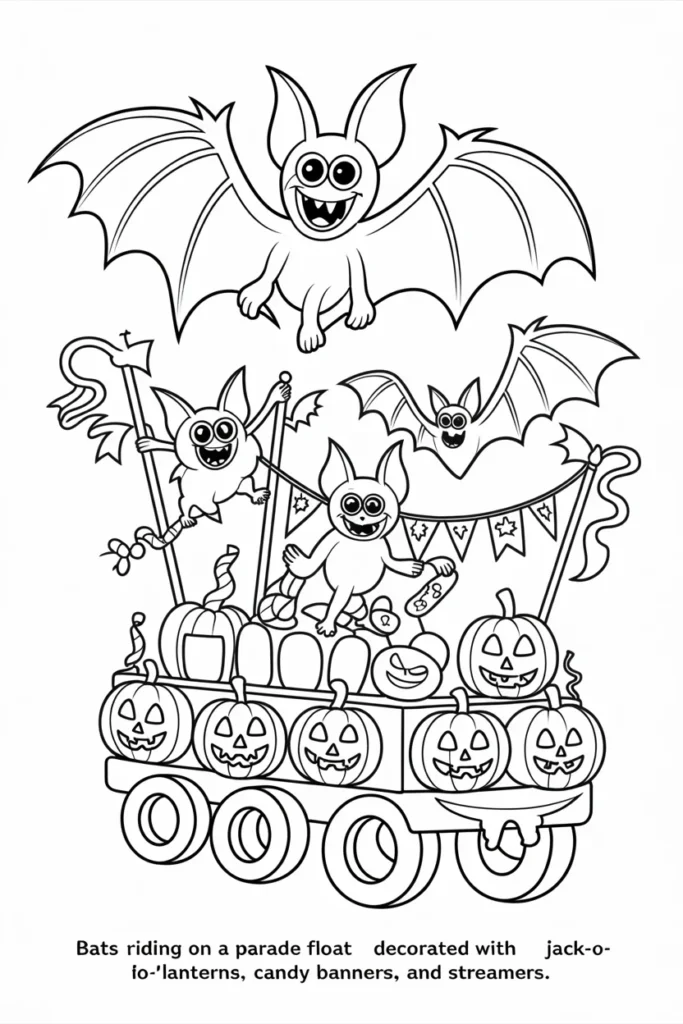 Halloween Coloring Pages Bat – Free & Printable Designs for All Ages 2 halloween bat coloring pages