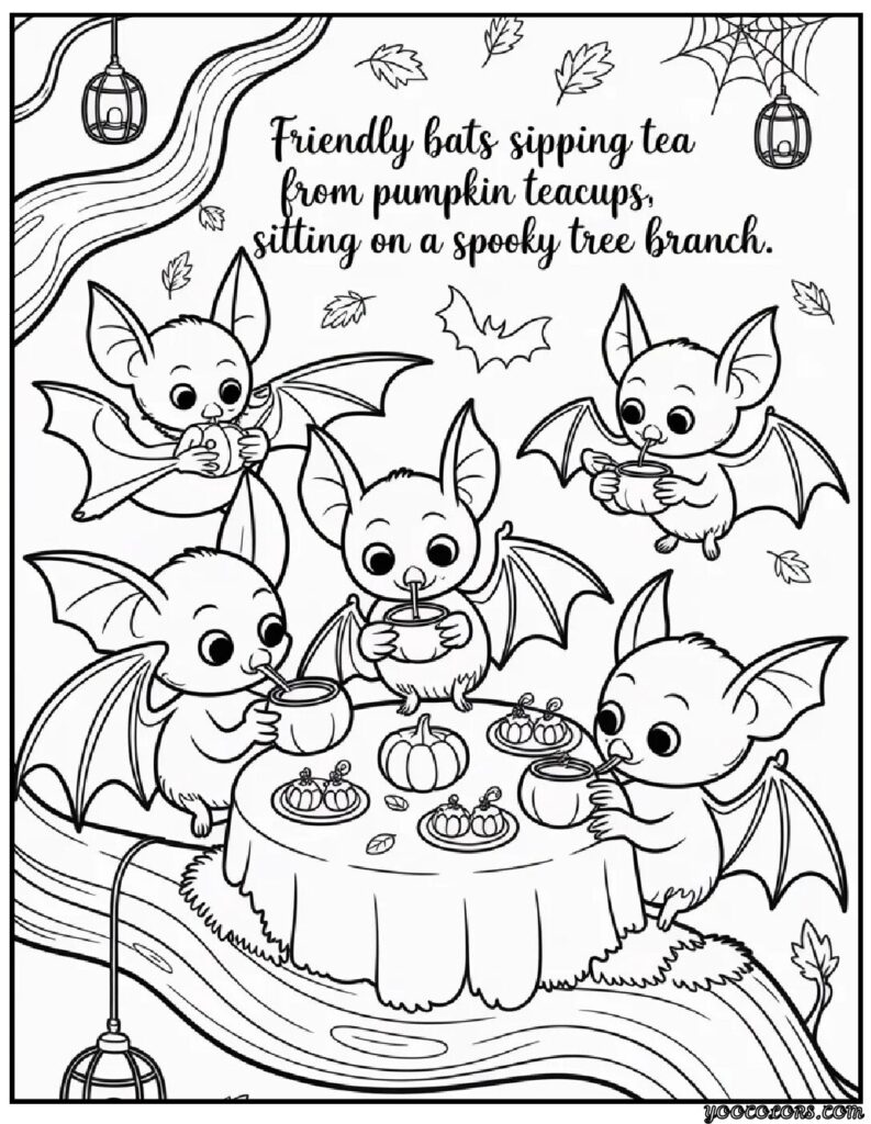 Halloween Coloring Pages Bat – Free & Printable Designs for All Ages 9 halloween coloring pages bat bat tea party.webp 1 pdf