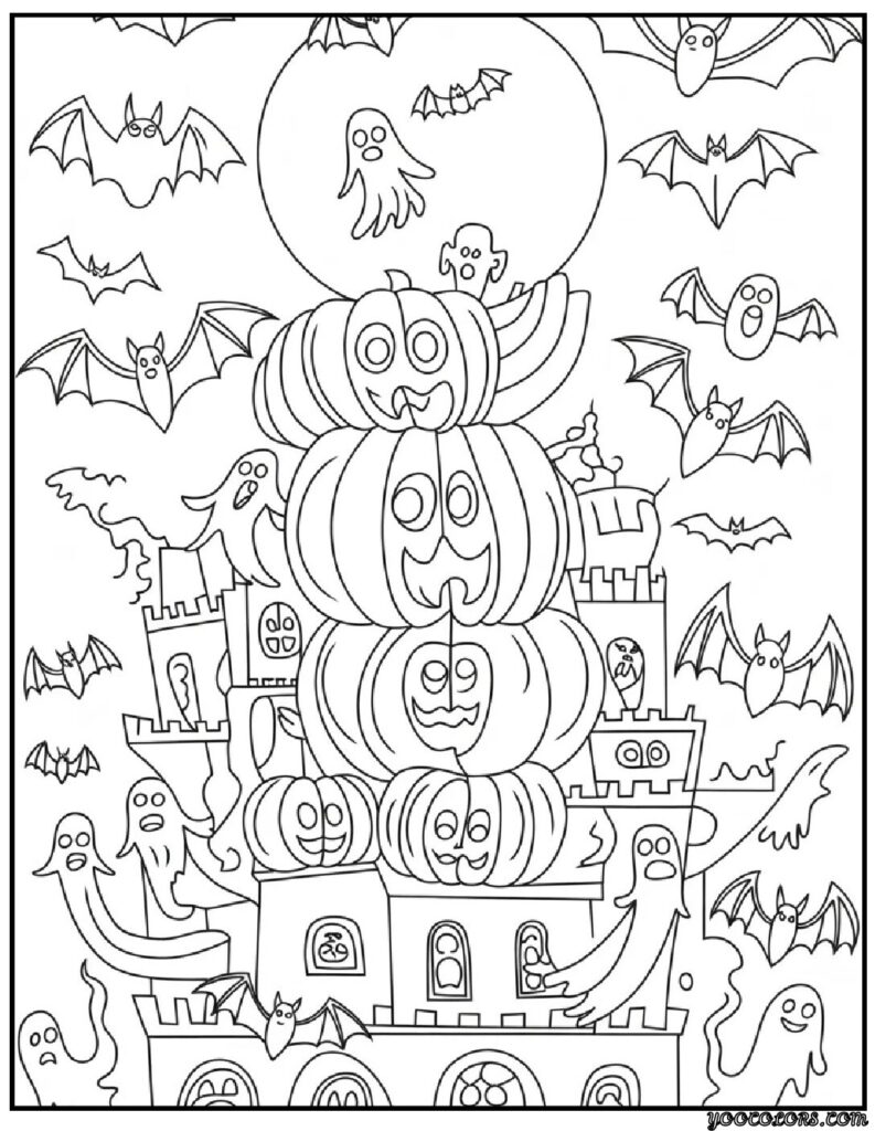 Halloween Coloring Pages Bat – Free & Printable Designs for All Ages 7 halloween coloring pages bat haunted bat castle.webp pdf