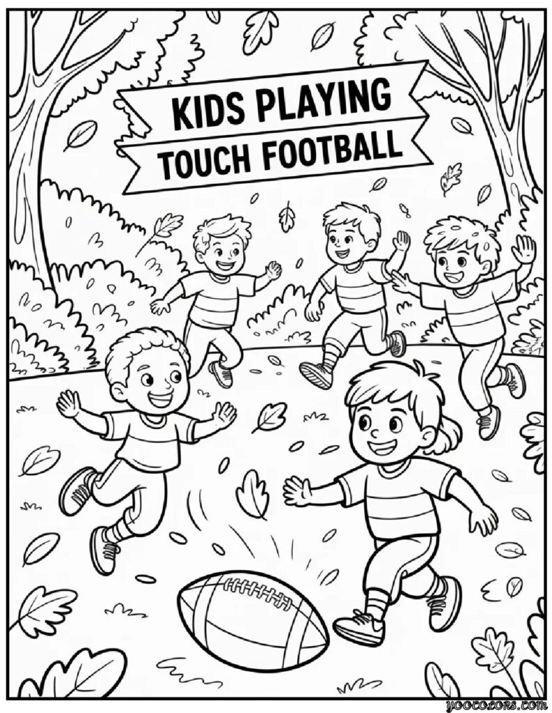 Happy Fall Coloring Pages – Free, Printable & Fun for the Season 12 happy fall coloring pages Football Game Excitement 2.webp pdf