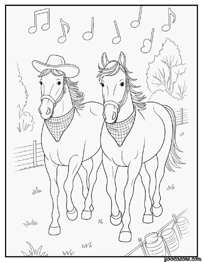 Horse Coloring Pages: Printable Fun for Kids & Adults 10 horse coloring pages seasonal farm horse scenes horse parade.png pdf