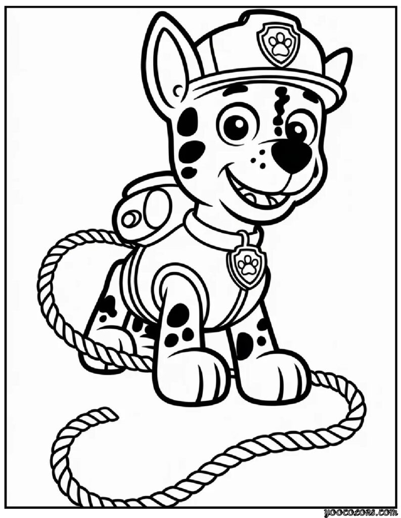 Paw Patrol Coloring Pages Rocky – Free Printables for Eco-Friendly Fun 10 paw patrol coloring pages rocky Rocky rescuing Chickaletta with a rope.webp pdf