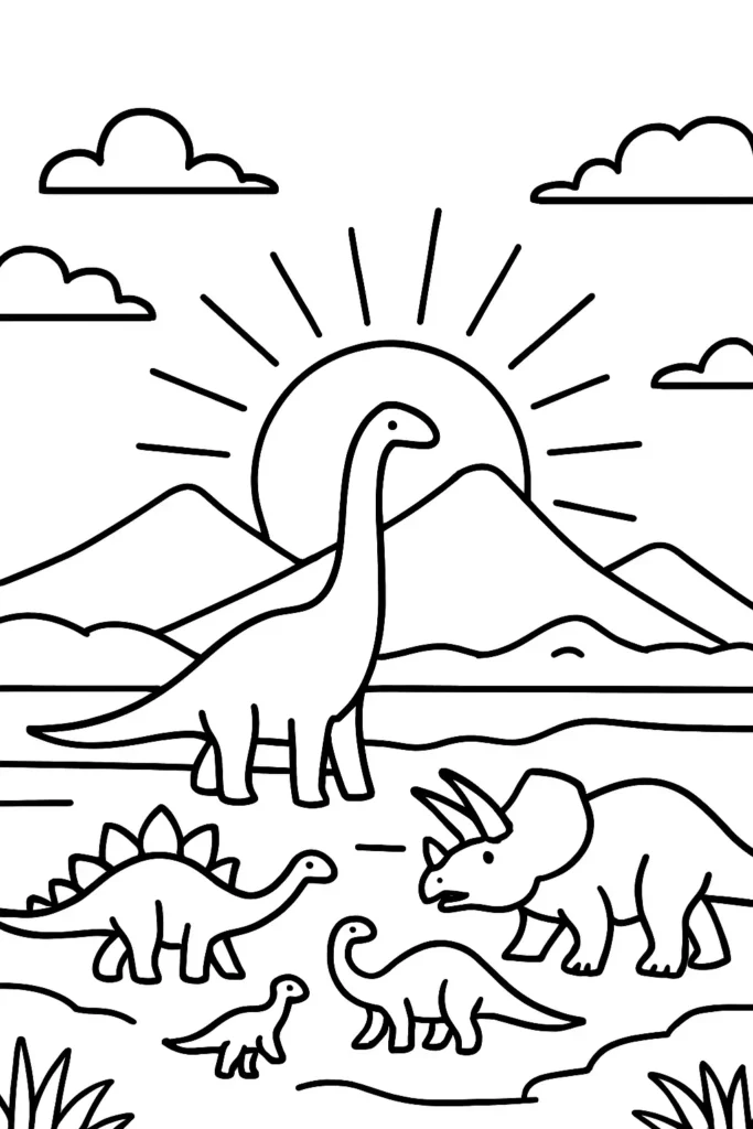 Real Dinosaur Coloring Pages – Free & Realistic Printables 2 Real Dinosaur Coloring Pages