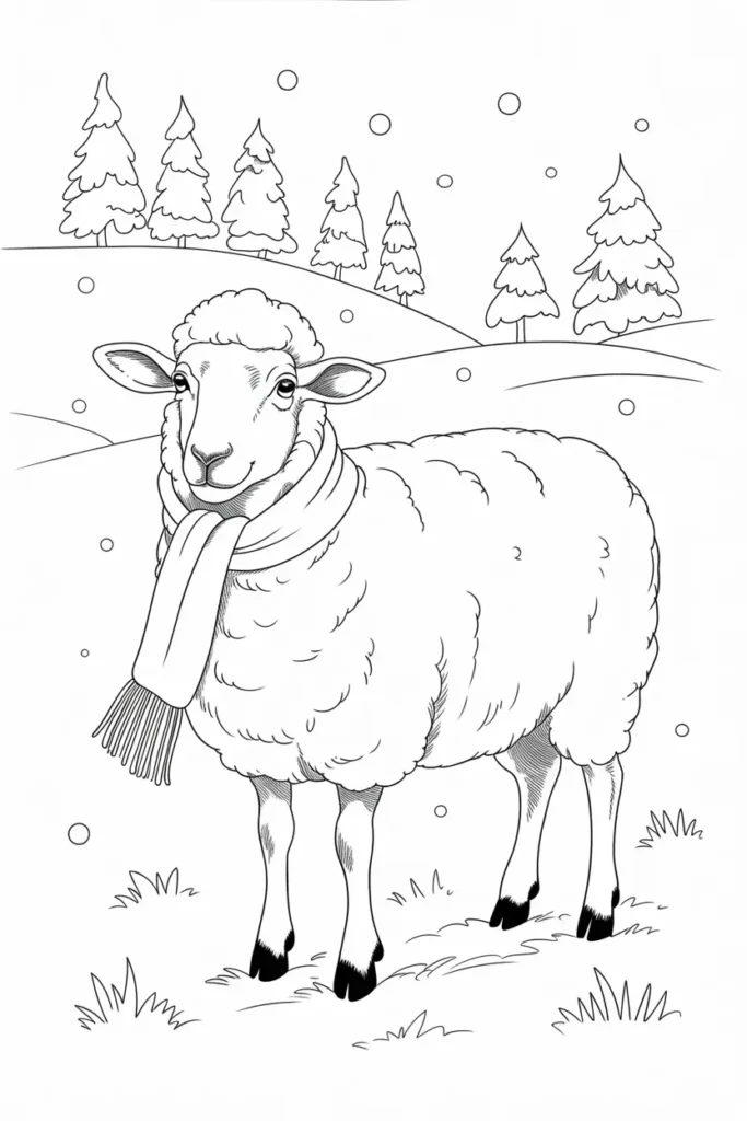 Sheep Coloring Pages: Free, Printable, and Fun for All Ages 2 sheep coloring pages