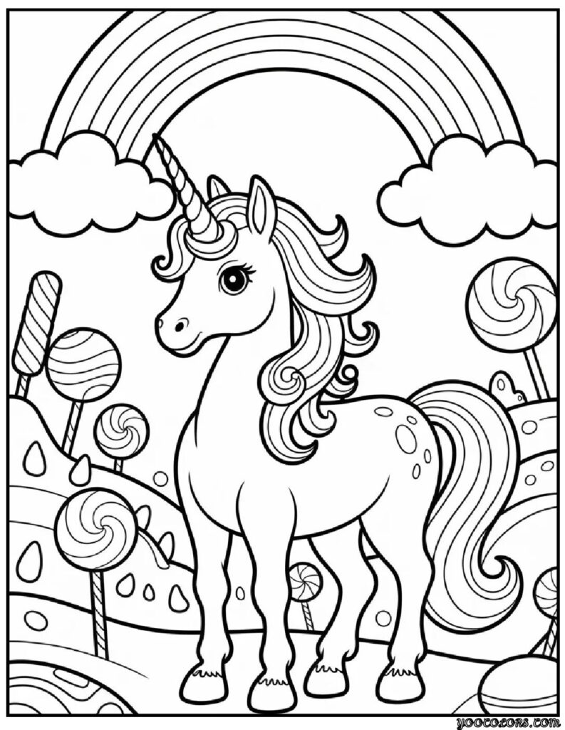 Rainbow and Unicorn Coloring Pages: A Magical Combo Kids Can’t Resist 5 Rainbow and UNICORN COLORING PAGES 3 pdf