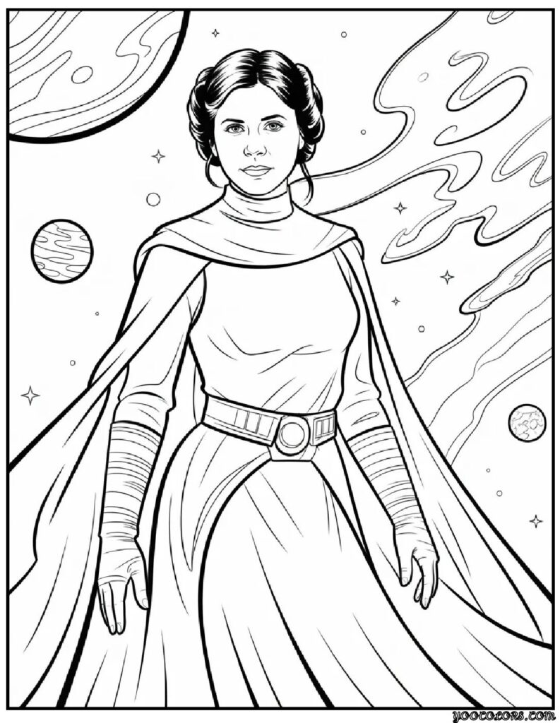 Star Wars Coloring Pages Princess Leia – Coloring the Courage of a Galaxy Icon 6 Stra war coloring pages princess leia 5 pdf
