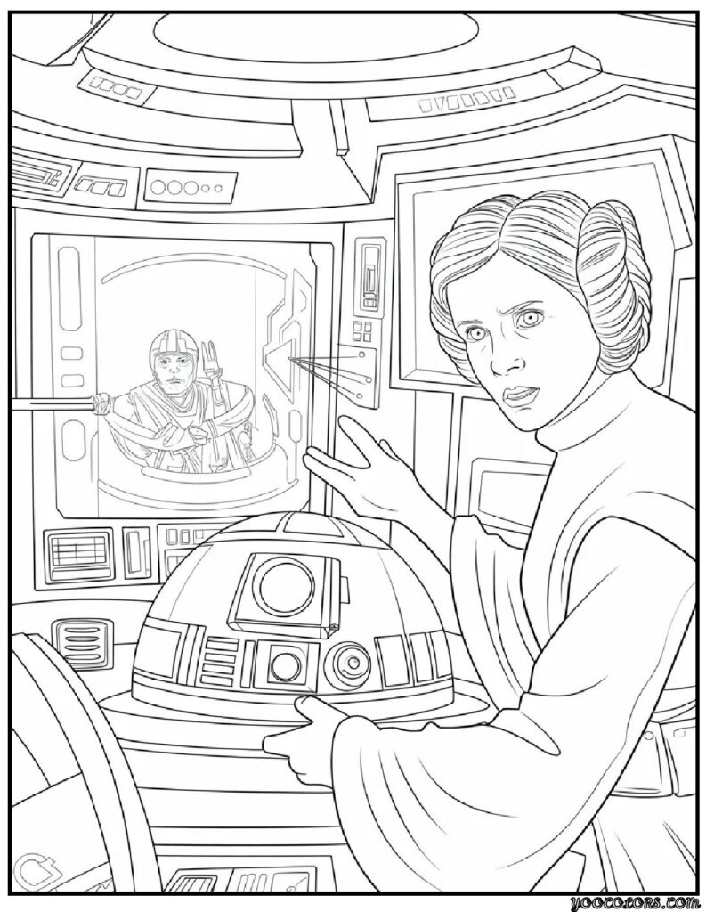Star Wars Coloring Pages Princess Leia – Coloring the Courage of a Galaxy Icon 3 Stra war coloring pages princess leia pdf