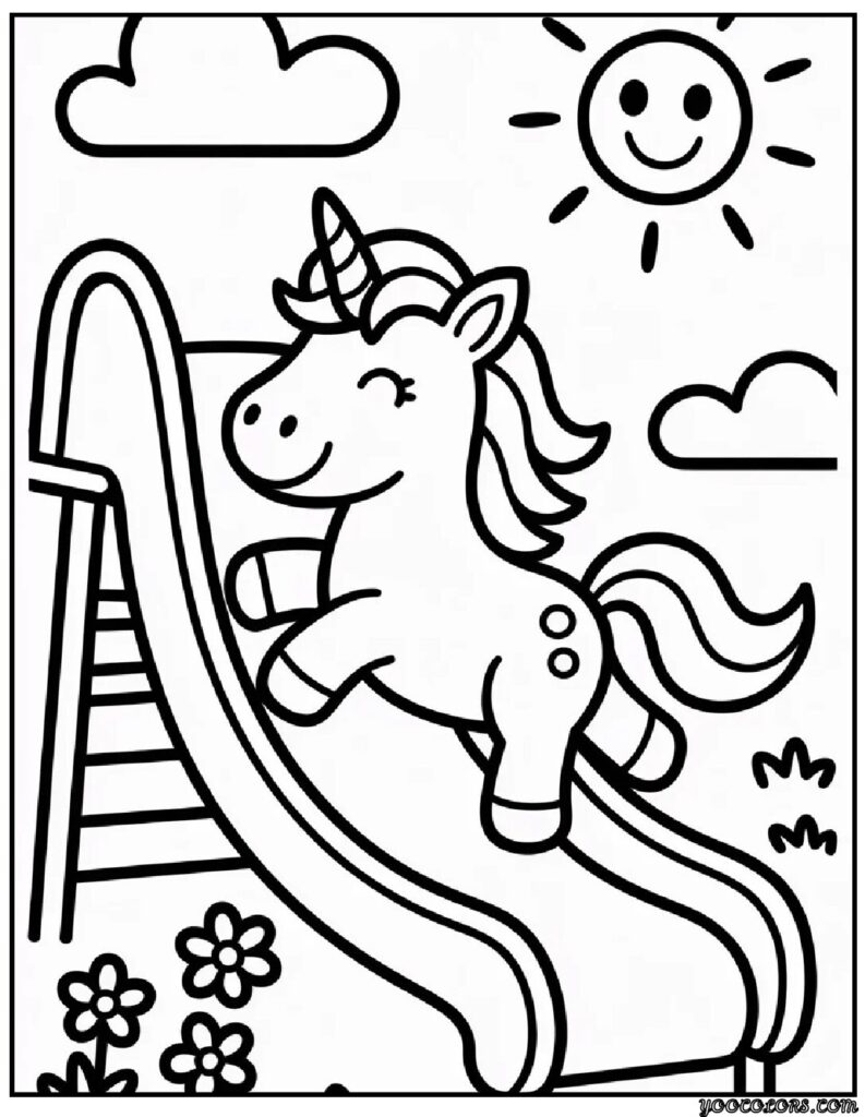 Unicorn Coloring Pages for Preschoolers: Magical Learning Through Creative Play 6 Unicorn Coloring Pages for Preschoolers 2 pdf