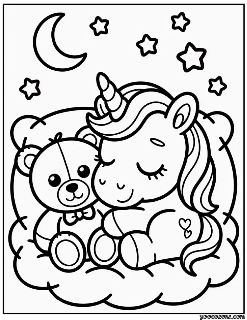 Unicorn Coloring Pages for Preschoolers: Magical Learning Through Creative Play 5 Unicorn Coloring Pages for Preschoolers 3 pdf