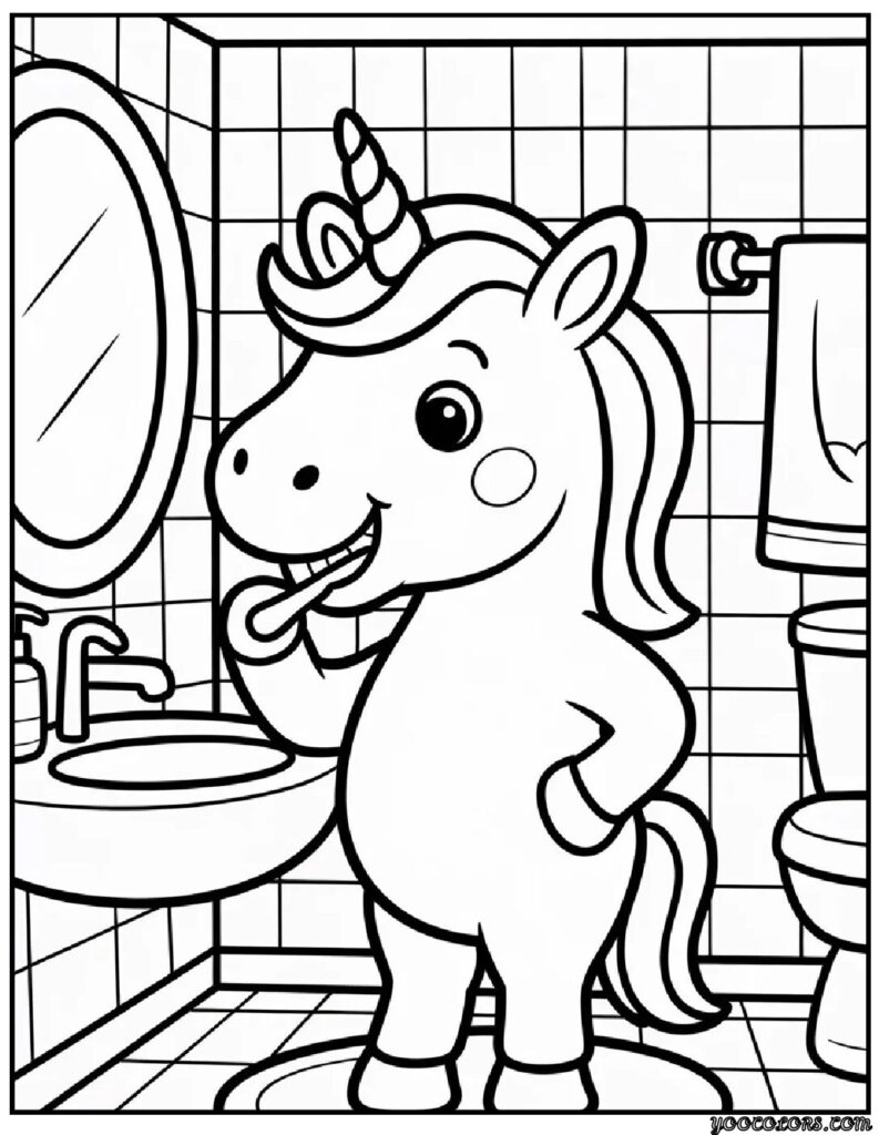 Unicorn Coloring Pages for Preschoolers: Magical Learning Through Creative Play 9 Unicorn Coloring Pages for Preschoolers 7 pdf