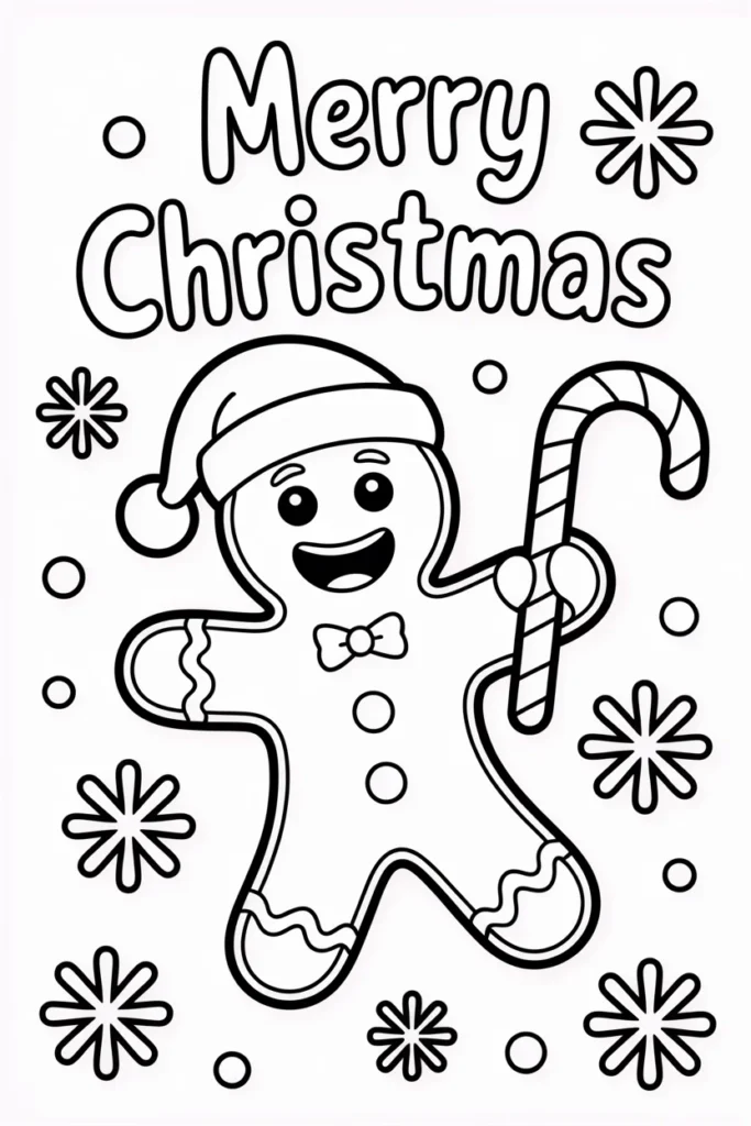 Christmas Coloring Pages Gingerbread Man - Sweet, Creative Fun for All Ages 1 christmas coloring pages gingerbread man