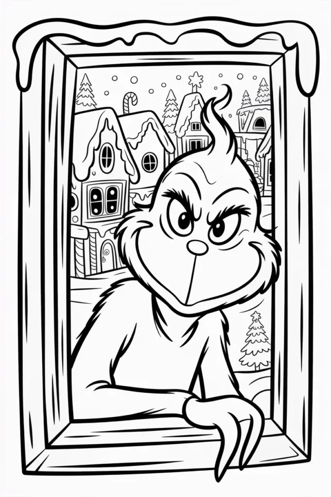 christmas coloring pages grinch
