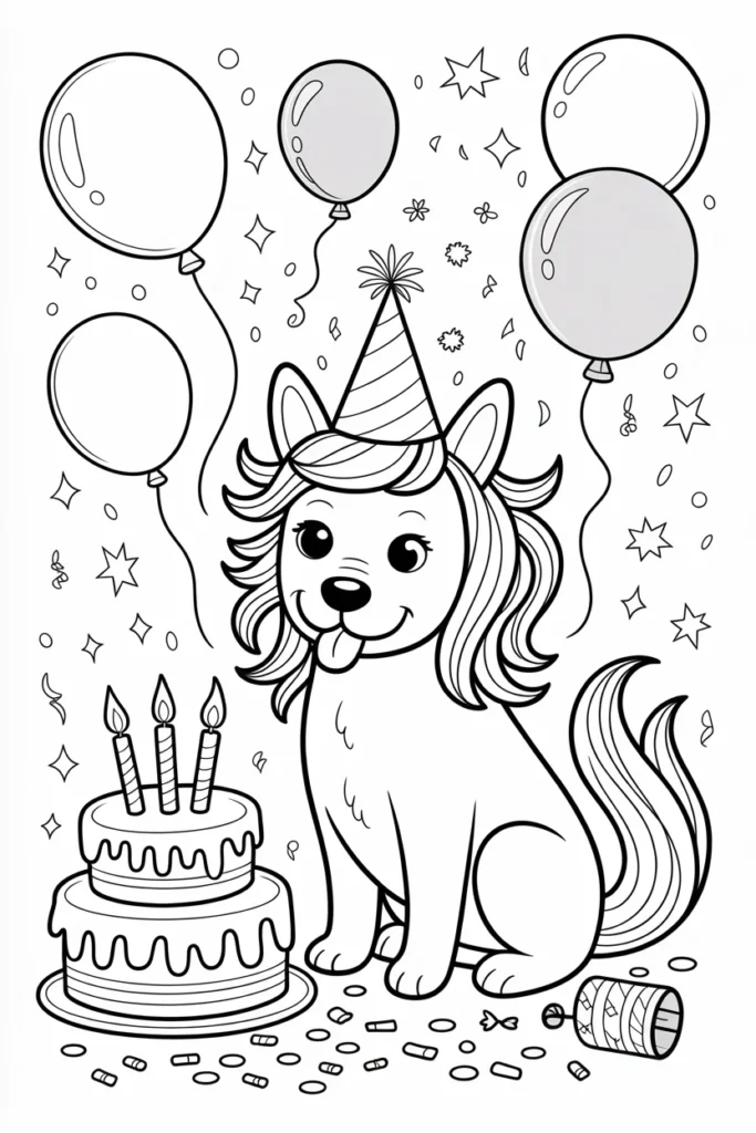 Unicorn Dog Coloring Pages: Whimsical Prints That Kids (and Grown-Ups) Love 12 Unicorn Dog Coloring Pages