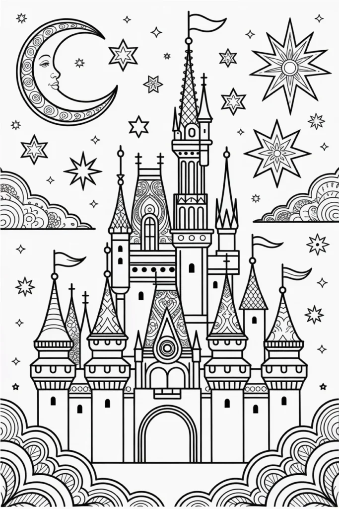 Disney Coloring Pages for Adults: Relax, Color, Repeat 2 disney coloring pages for adults