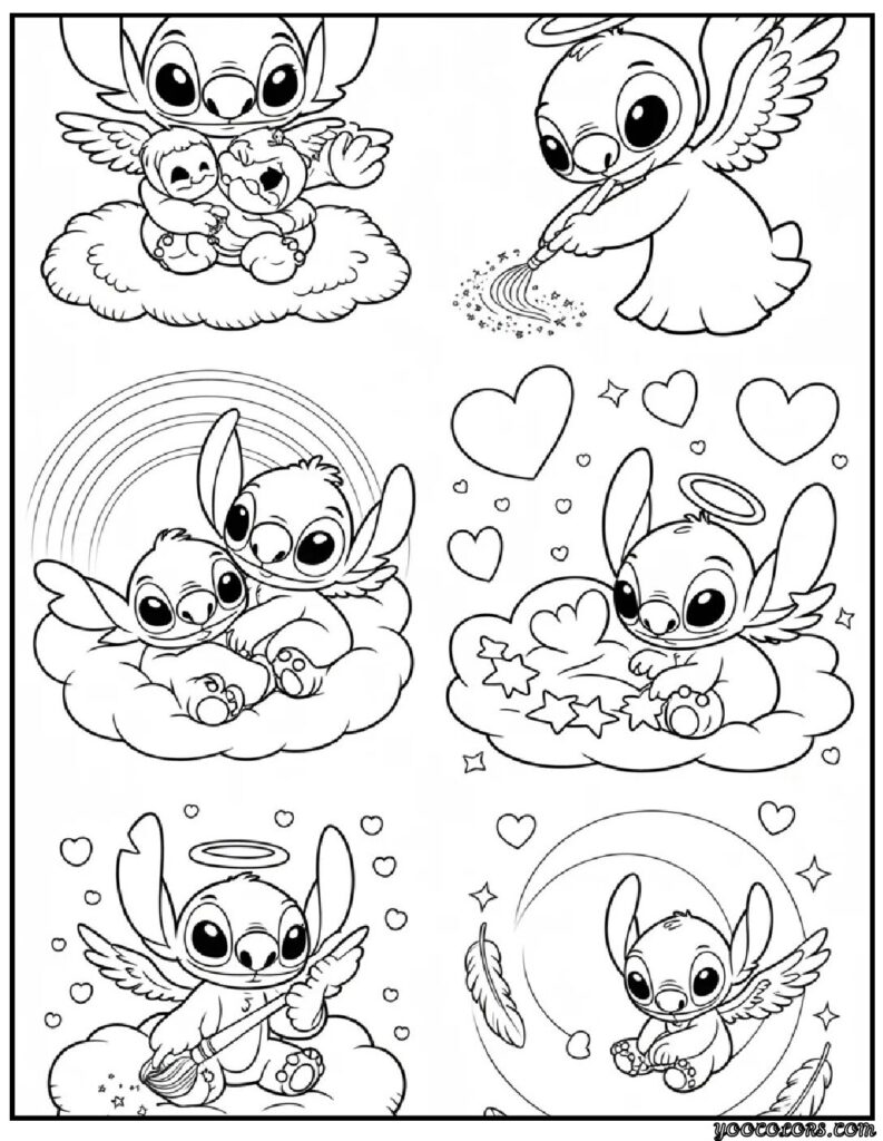 Angel and Stitch Coloring Pages: Free Printables Kids Love 10 angel and stitch coloring pages 10 pdf