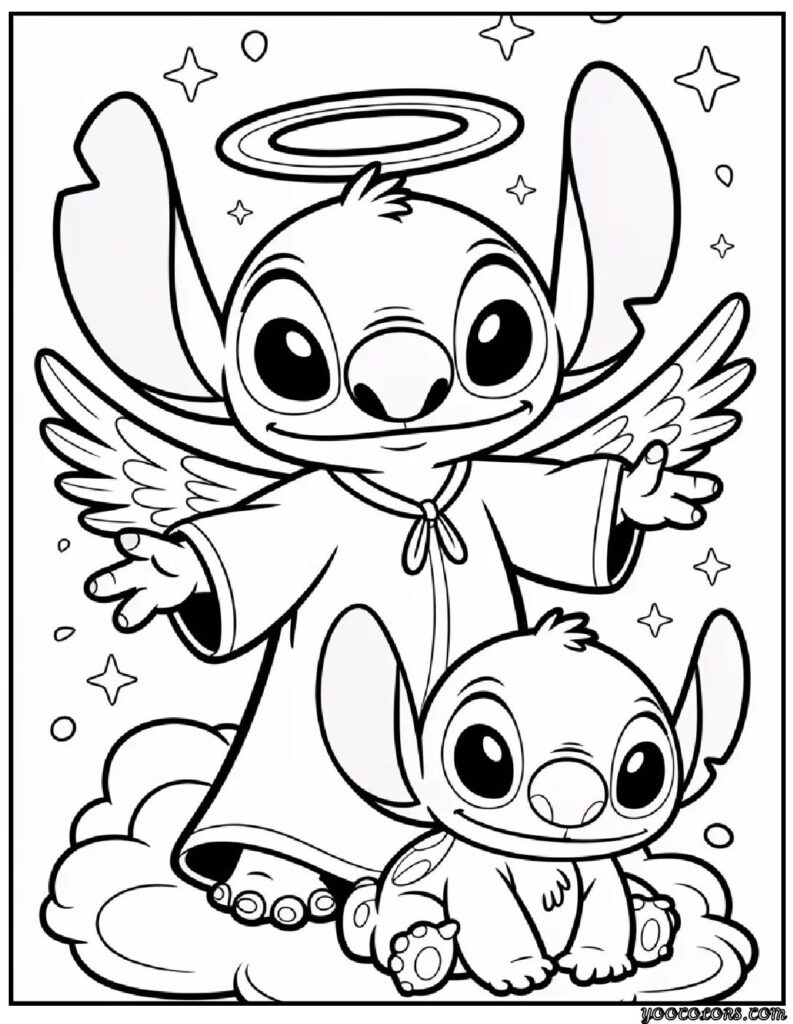 Angel and Stitch Coloring Pages: Free Printables Kids Love 8 angel and stitch coloring pages 8 pdf