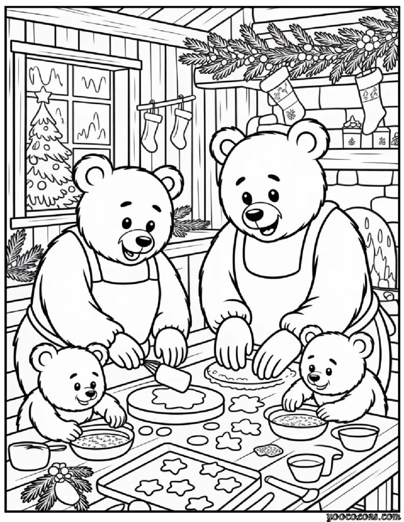 animal coloring pages christmas 6 pdf