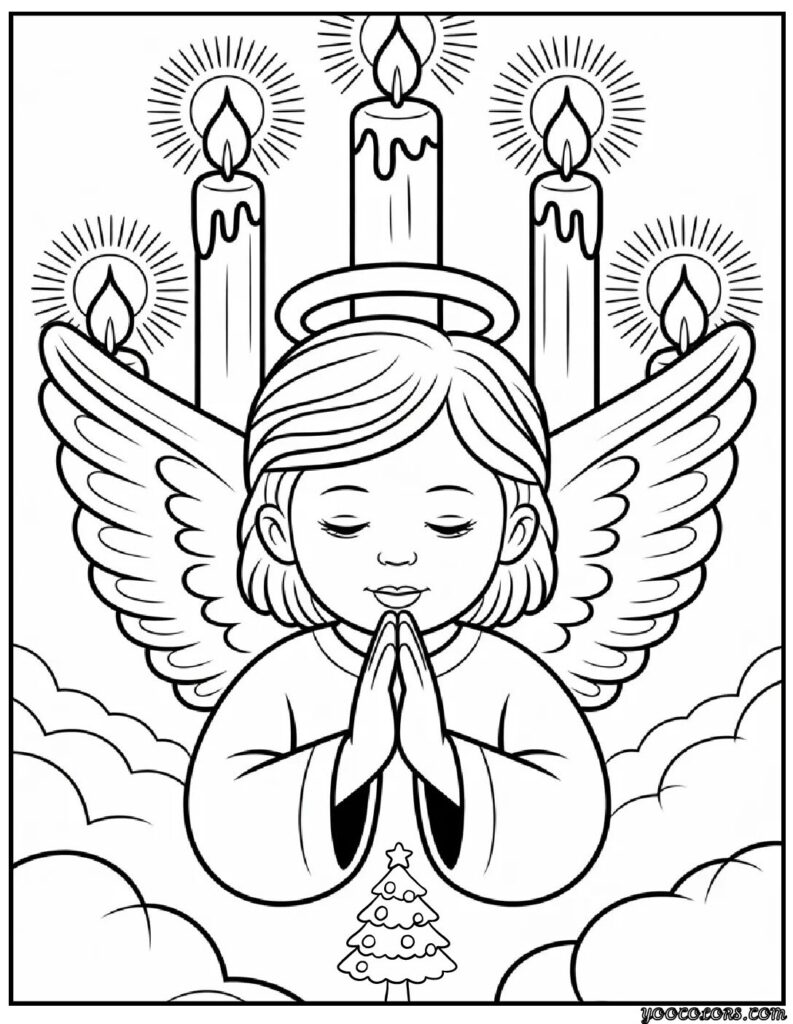 Christmas Coloring Pages Angel – Peaceful Holiday Art for All Ages 10 christmas coloring pages angel 6 pdf
