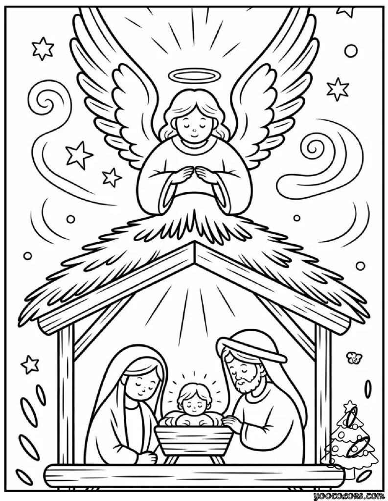 Christmas Coloring Pages Angel – Peaceful Holiday Art for All Ages 11 christmas coloring pages angel 9 pdf