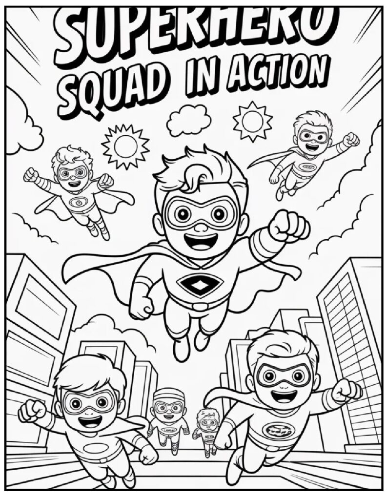 Kids Coloring Pages for Boys – Free Printable & PDF Adventures 3 christmas coloring pages boys 1 pdf