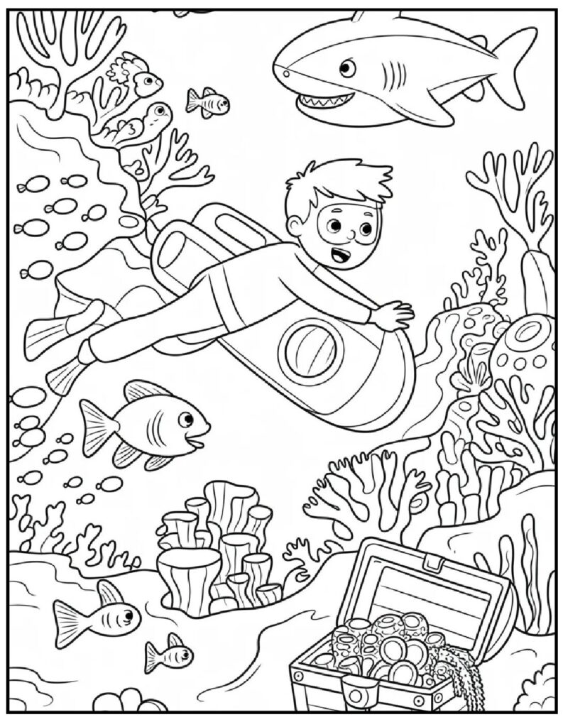 Kids Coloring Pages for Boys – Free Printable & PDF Adventures 8 christmas coloring pages boys 4 pdf