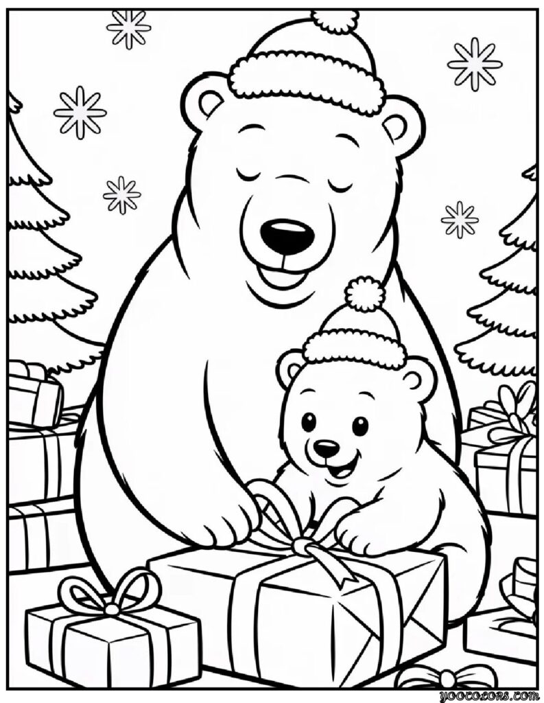 christmas coloring pages cartoon 10 pdf