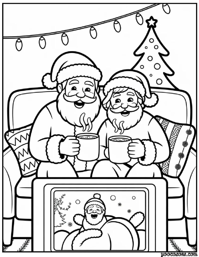 christmas coloring pages cartoon pdf