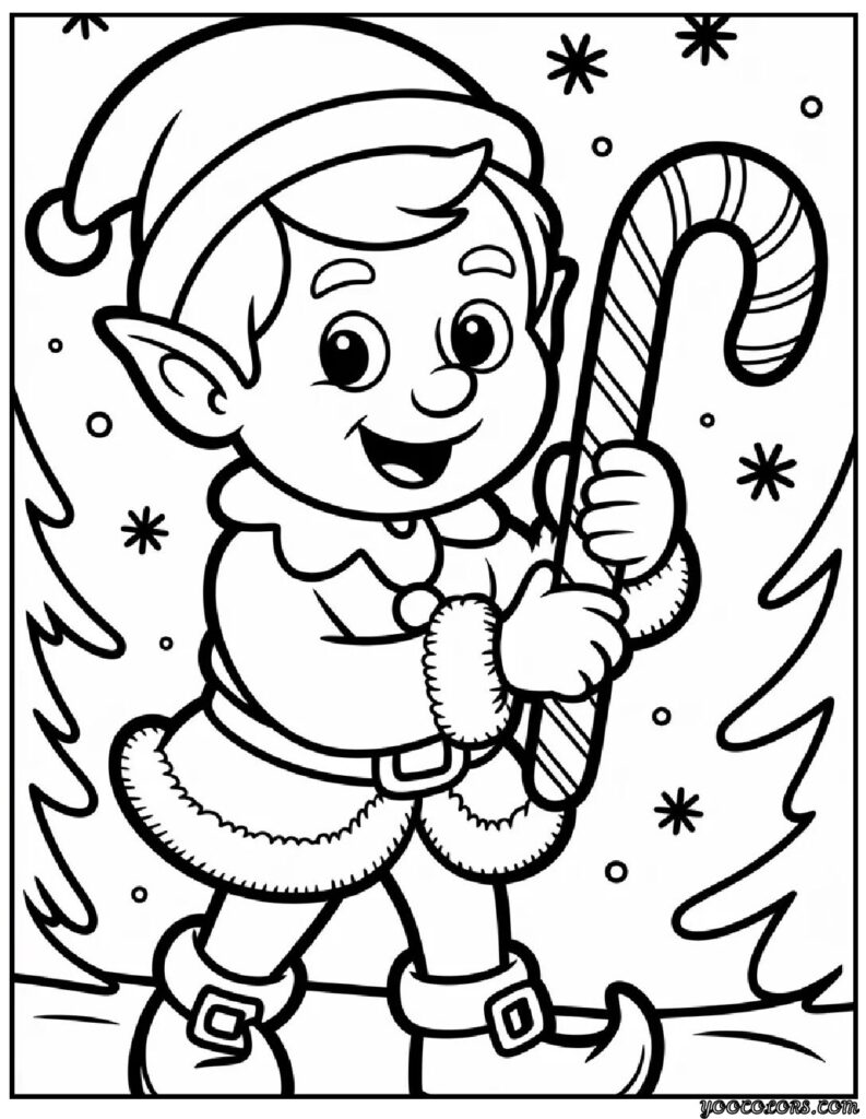 Christmas Coloring Pages Elf – Festive Magic for Kids and Families 7 christmas coloring pages elf 4 pdf