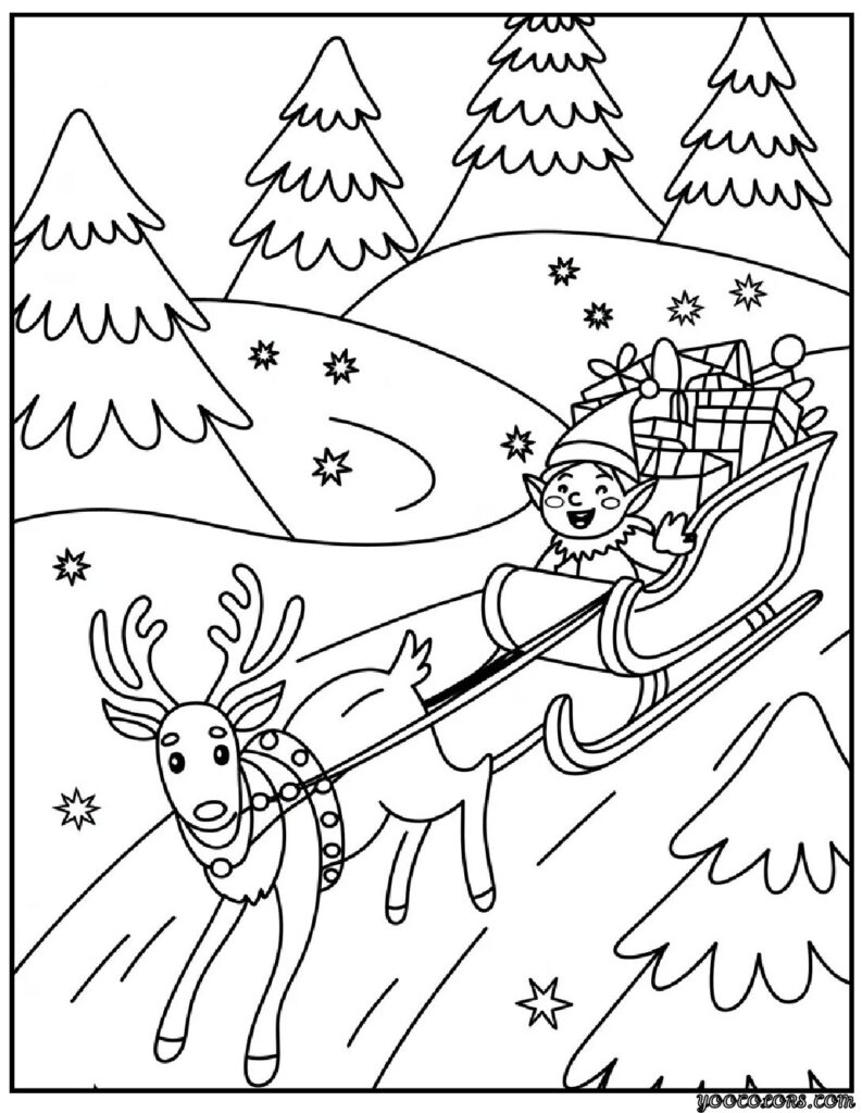 Christmas Coloring Pages Elf – Festive Magic for Kids and Families 8 christmas coloring pages elf 5 pdf