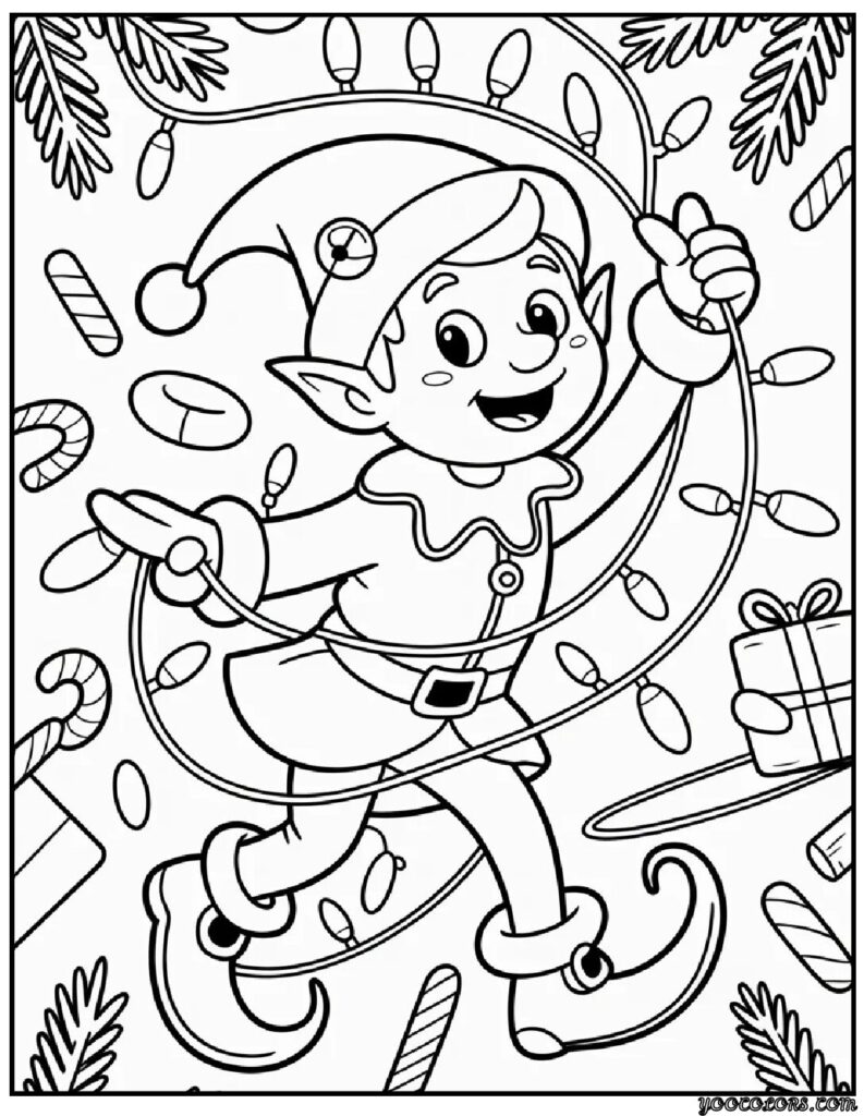 Christmas Coloring Pages Elf – Festive Magic for Kids and Families 5 christmas coloring pages elf 6 pdf