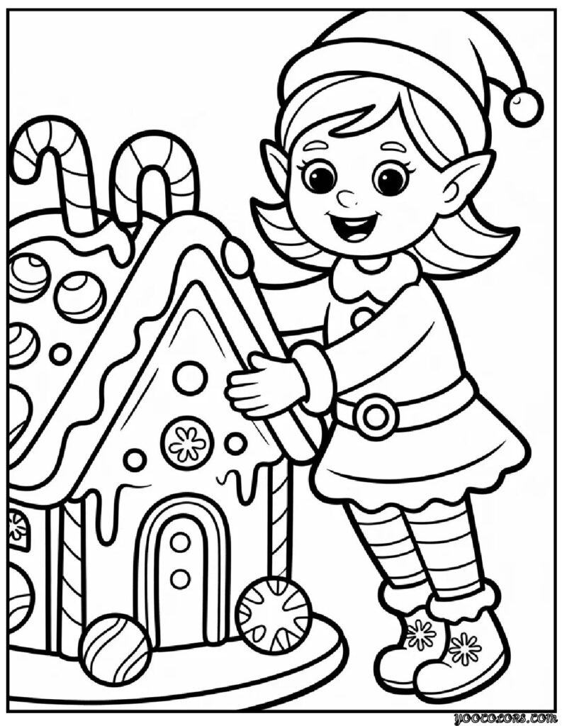 Christmas Coloring Pages Elf – Festive Magic for Kids and Families 4 christmas coloring pages elf 9 pdf