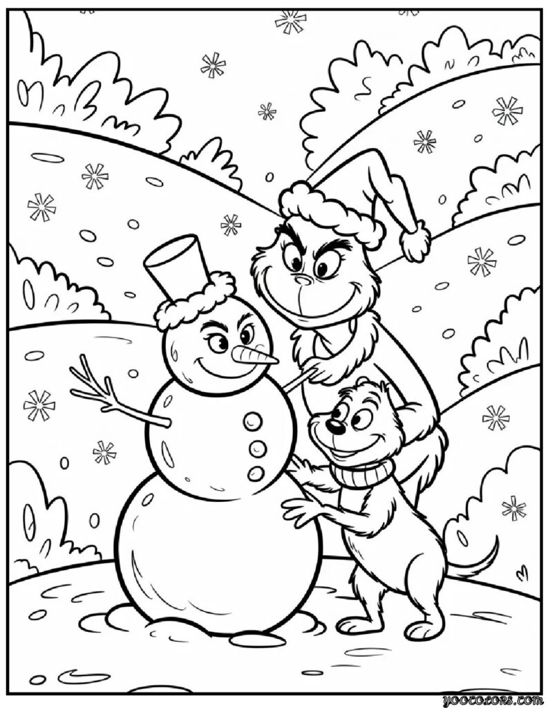 christmas coloring pages grinch 9 pdf