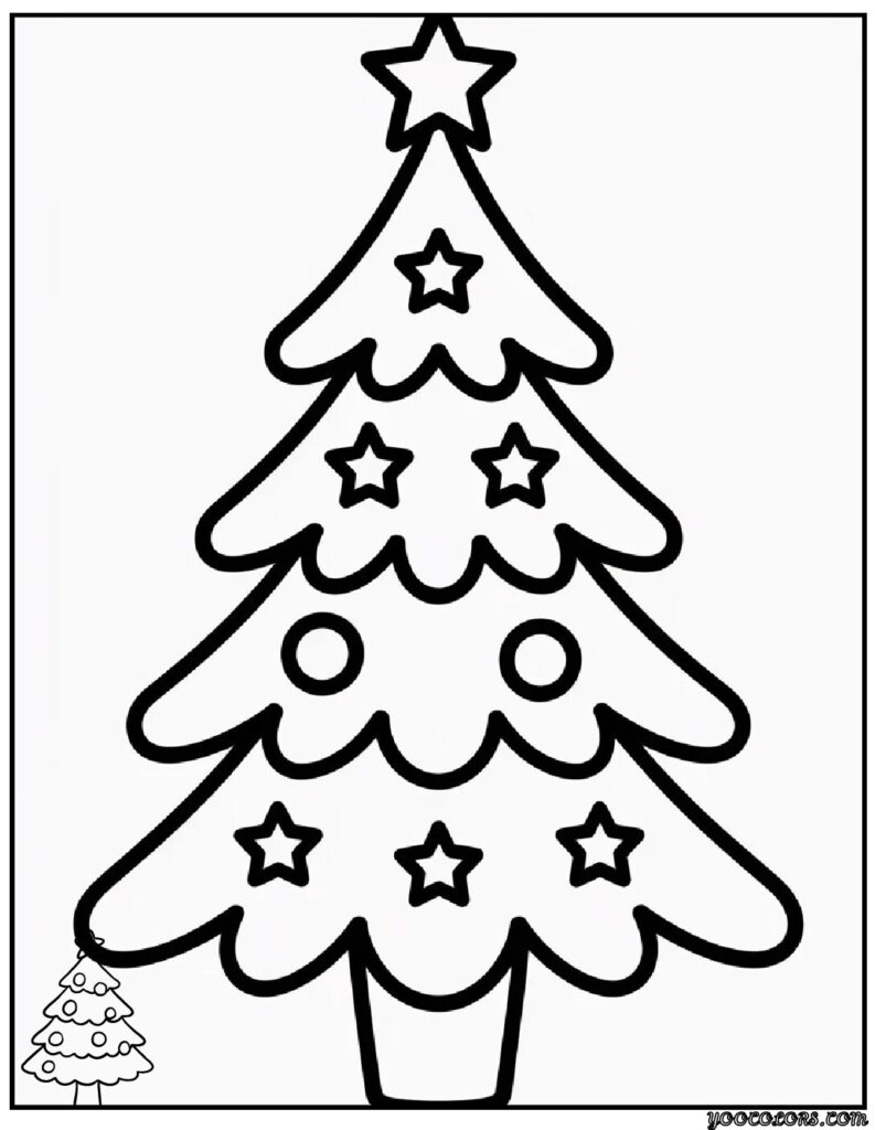 christmas coloring pages simple 6 1 pdf