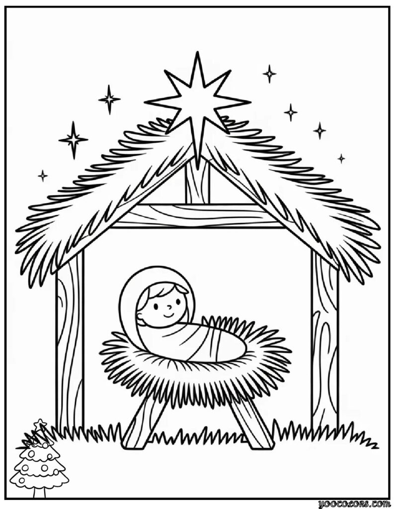christmas coloring pages simple 8 1 pdf