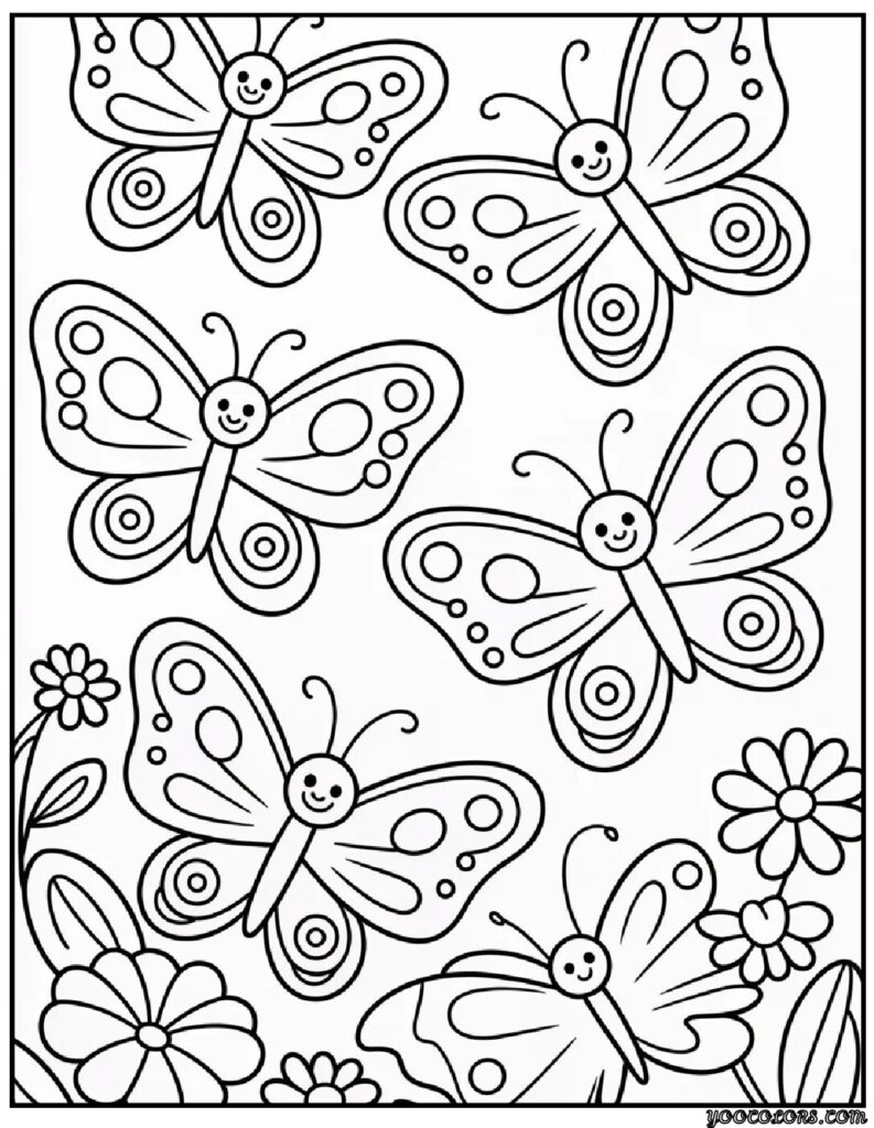 Kids Coloring Pages Butterfly – Free Printable & PDF Coloring Sheets 2 chrsitmas coloring pages butterfly 1 pdf