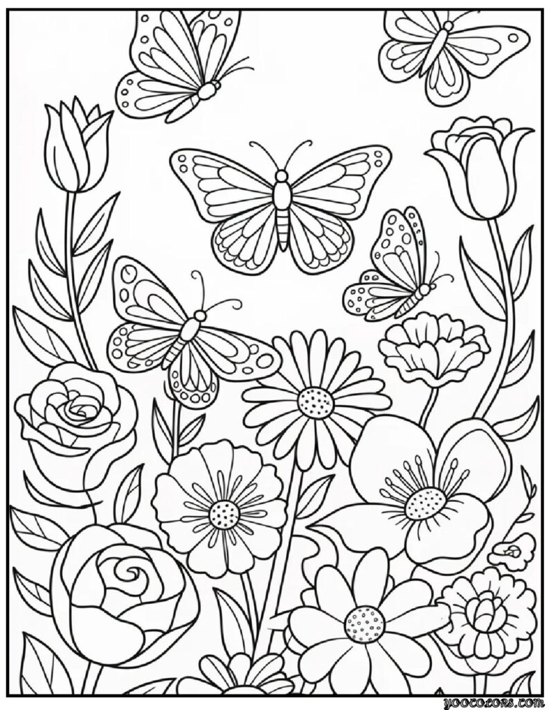 Kids Coloring Pages Butterfly – Free Printable & PDF Coloring Sheets 4 chrsitmas coloring pages butterfly 3 pdf