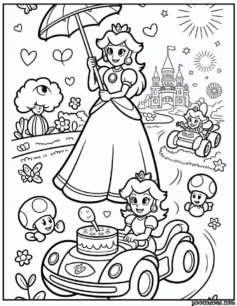 Coloring Pages of Princess Peach – Free Printable Royal Fun for Kids and Families 11 coloring pages of princess peach 1 pdf