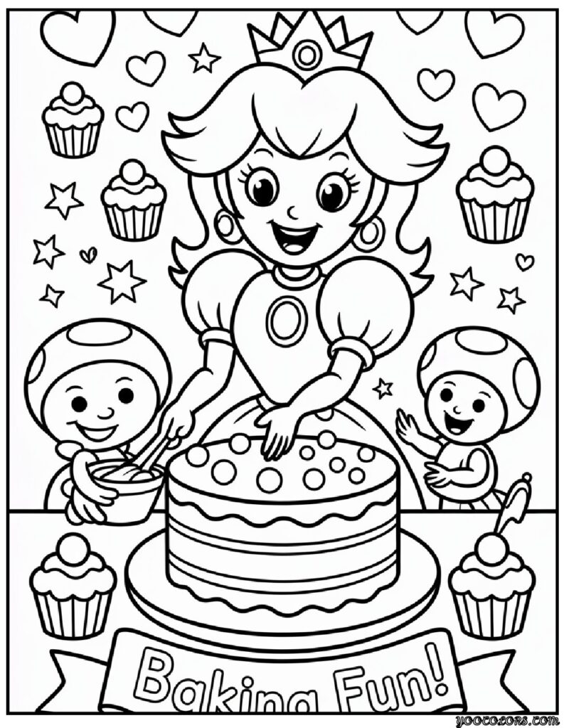 Coloring Pages of Princess Peach – Free Printable Royal Fun for Kids and Families 8 coloring pages of princess peach 2 pdf