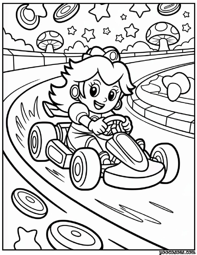 Coloring Pages of Princess Peach – Free Printable Royal Fun for Kids and Families 9 coloring pages of princess peach 3 pdf
